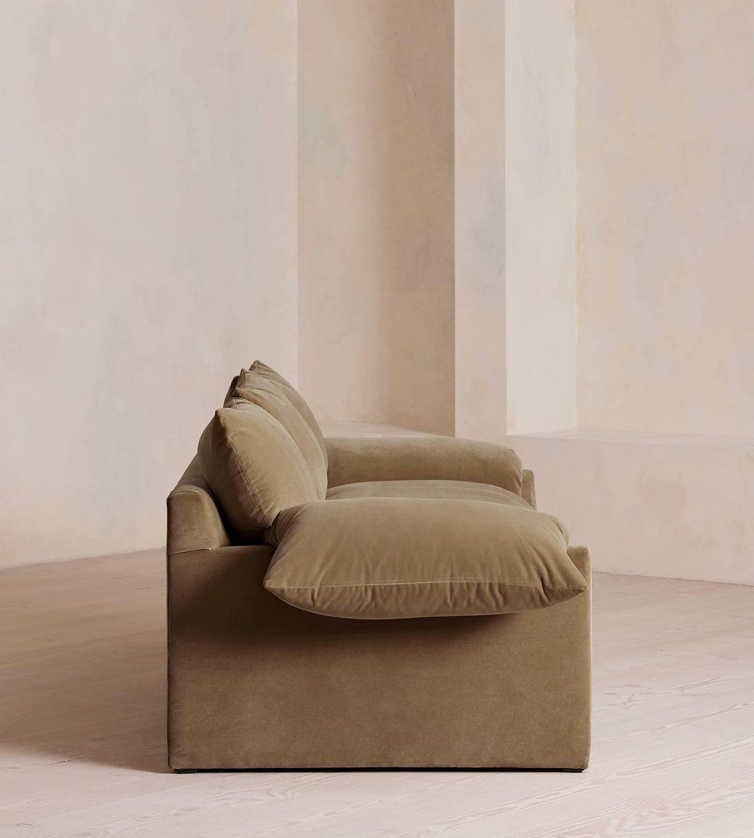 Wyatt Three Seater Sofa - Velvet - Truffle - UK - Images - Image 3