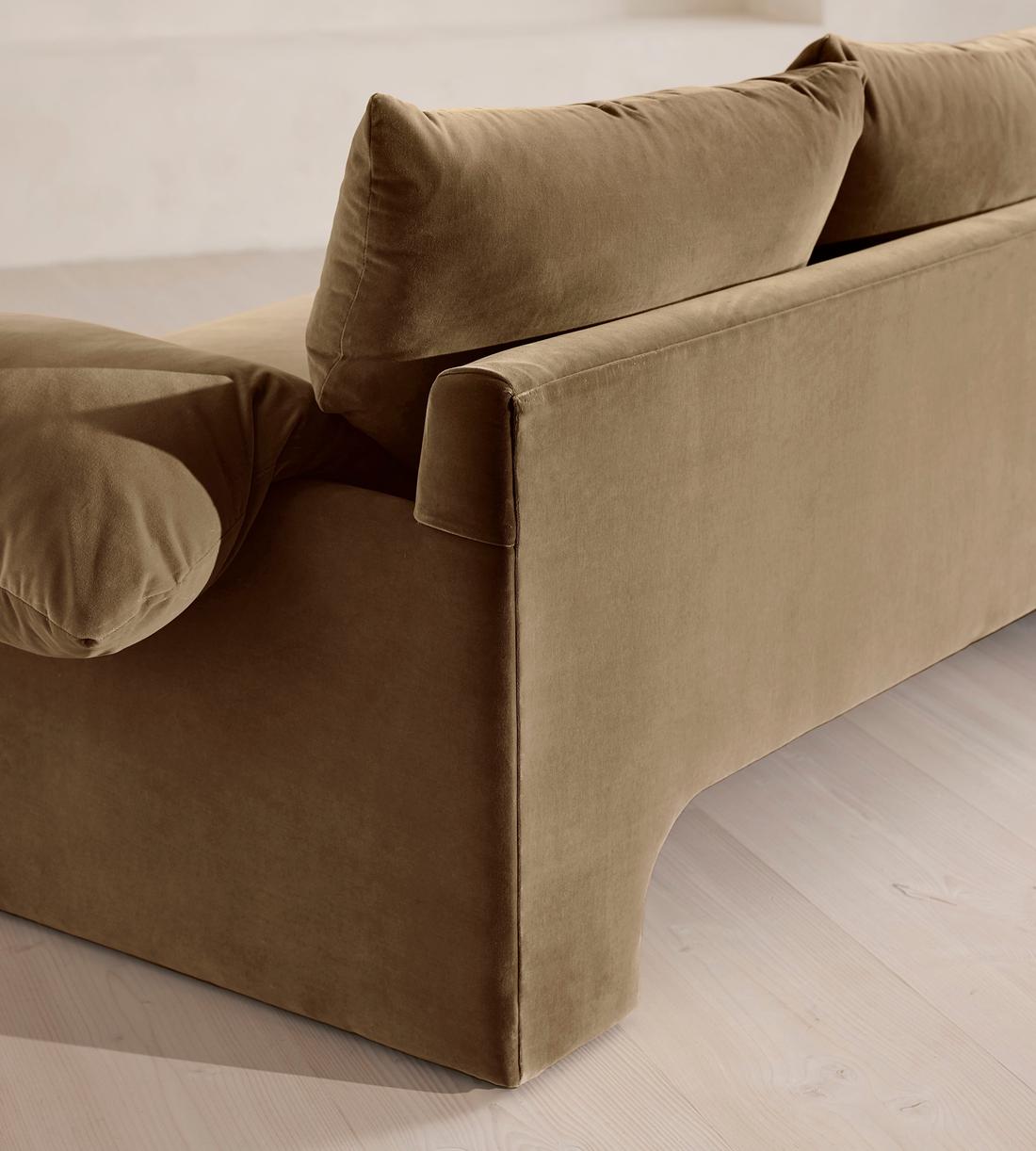 Wyatt Three Seater Sofa - Velvet - Truffle - UK - Images - Image 6