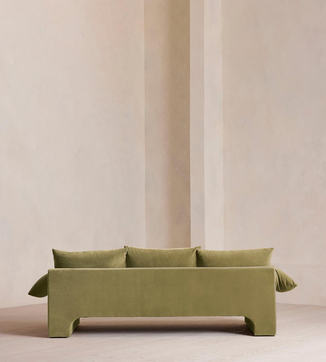 Wyatt Three Seater Sofa - Velvet - Lichen - Images - Image 5