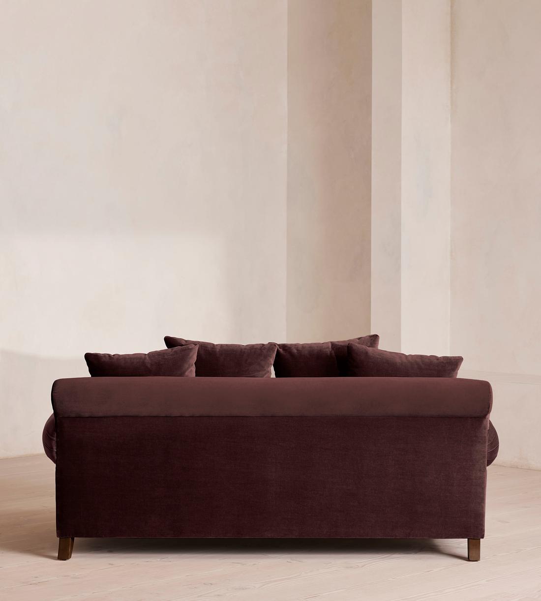 Audrey Two Seater Sofa - Velvet - Aubergine - US - Images - Image 4