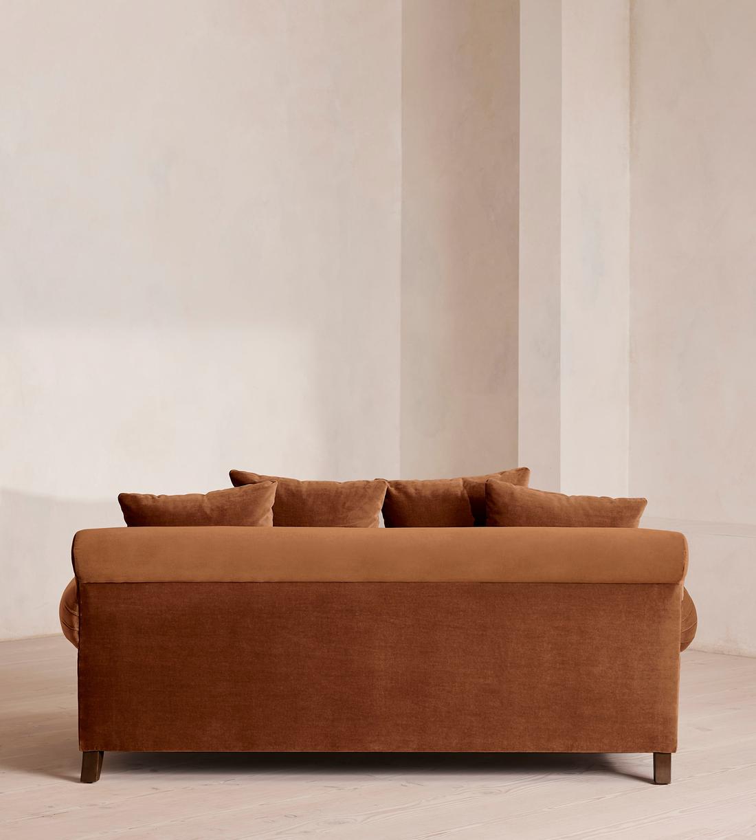 Audrey Two Seater Sofa - Velvet - Cinnamon - US - Images - Image 4