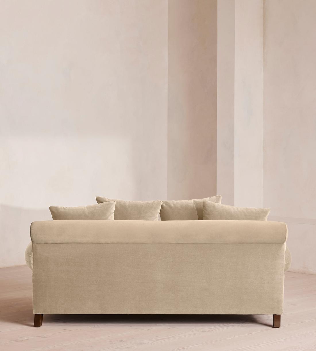 Audrey Two Seater Sofa - Velvet - Oyster - UK - Images - Image 4