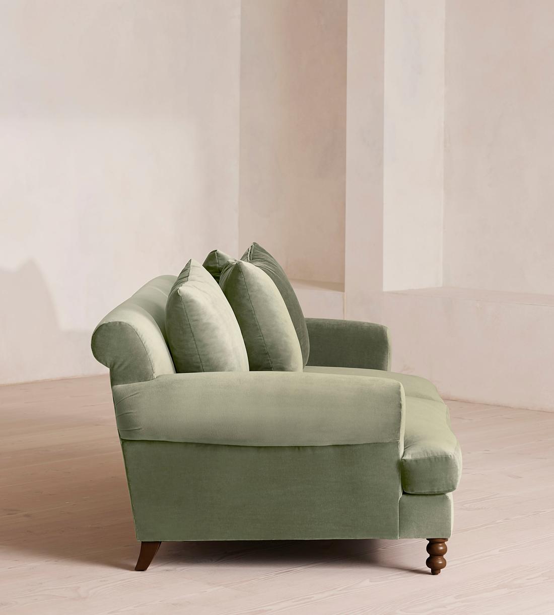 Audrey Two Seater Sofa - Velvet - Seafoam - UK - Images - Image 3