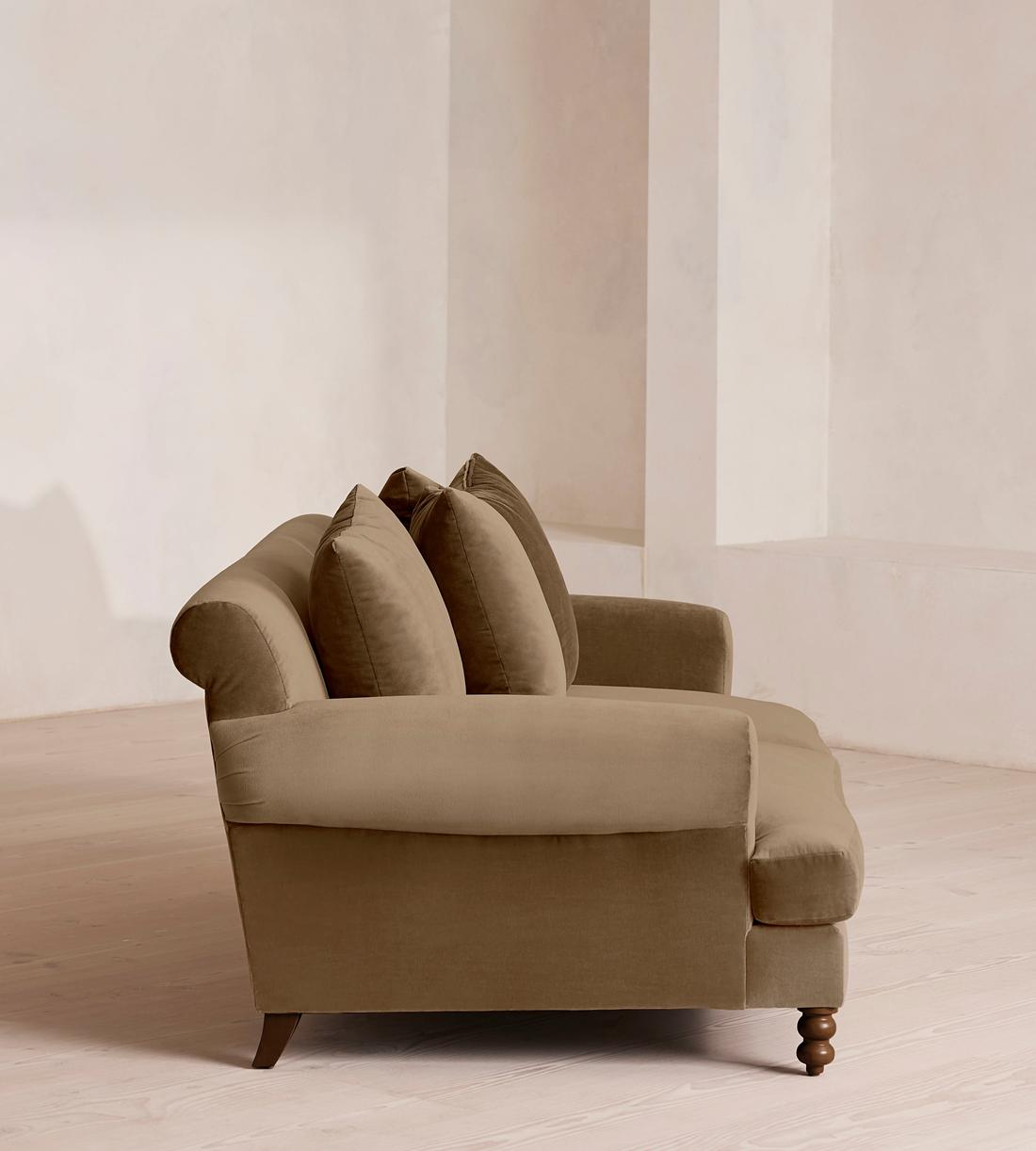 Audrey Two Seater Sofa - Velvet - Truffle - UK - Images - Image 3