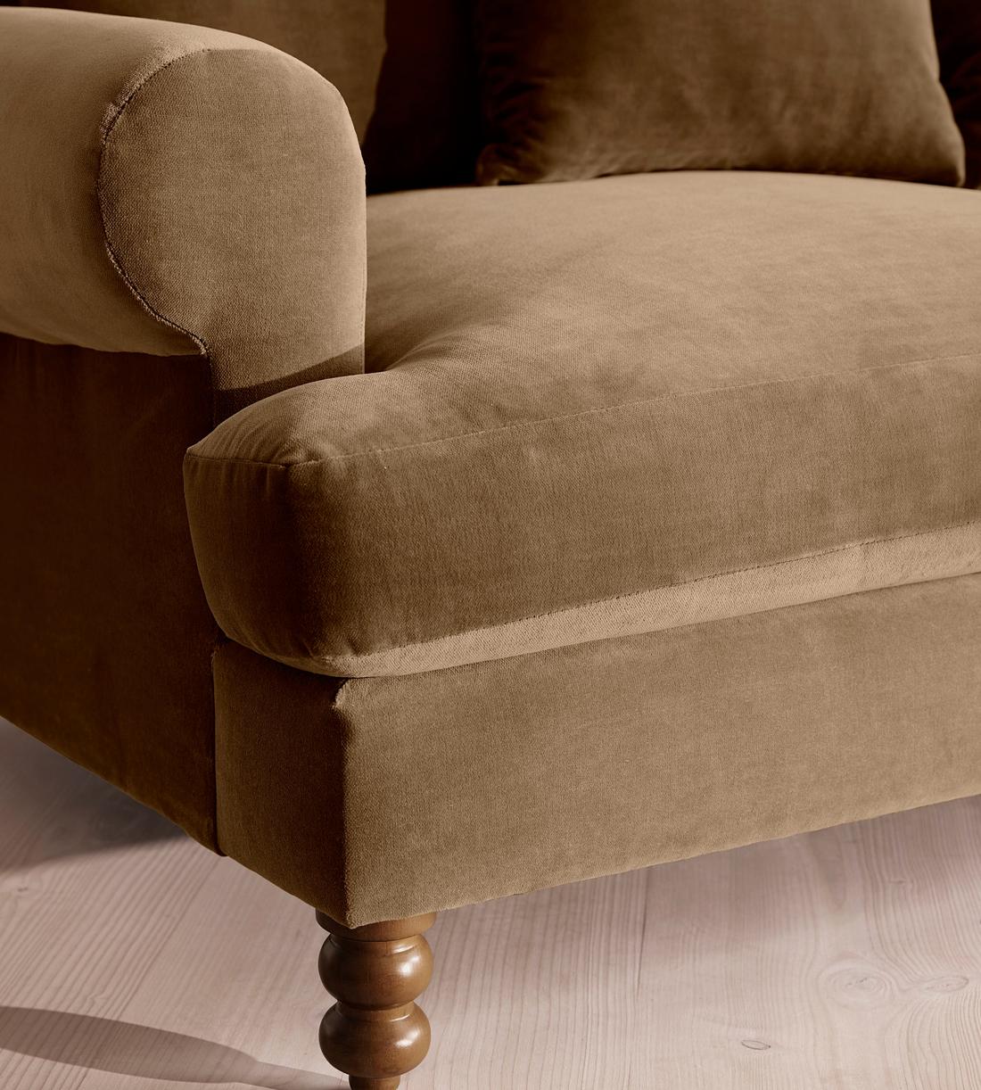 Audrey Two Seater Sofa - Velvet - Truffle - US - Images - Image 5