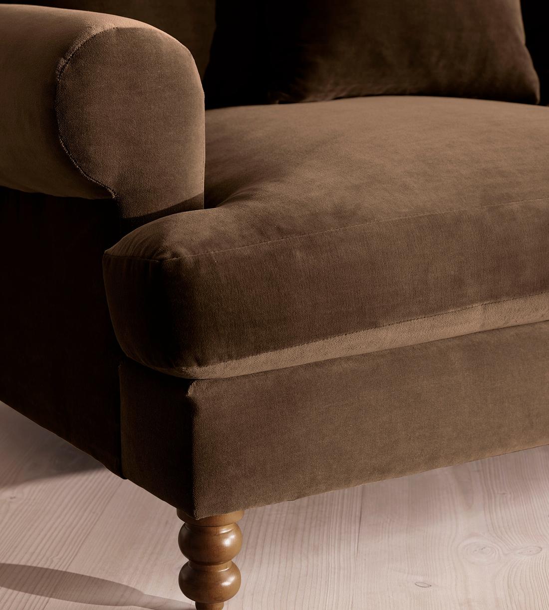 Audrey Two Seater - Sofa - Velvet - Chocolate - US - Images - Image 5
