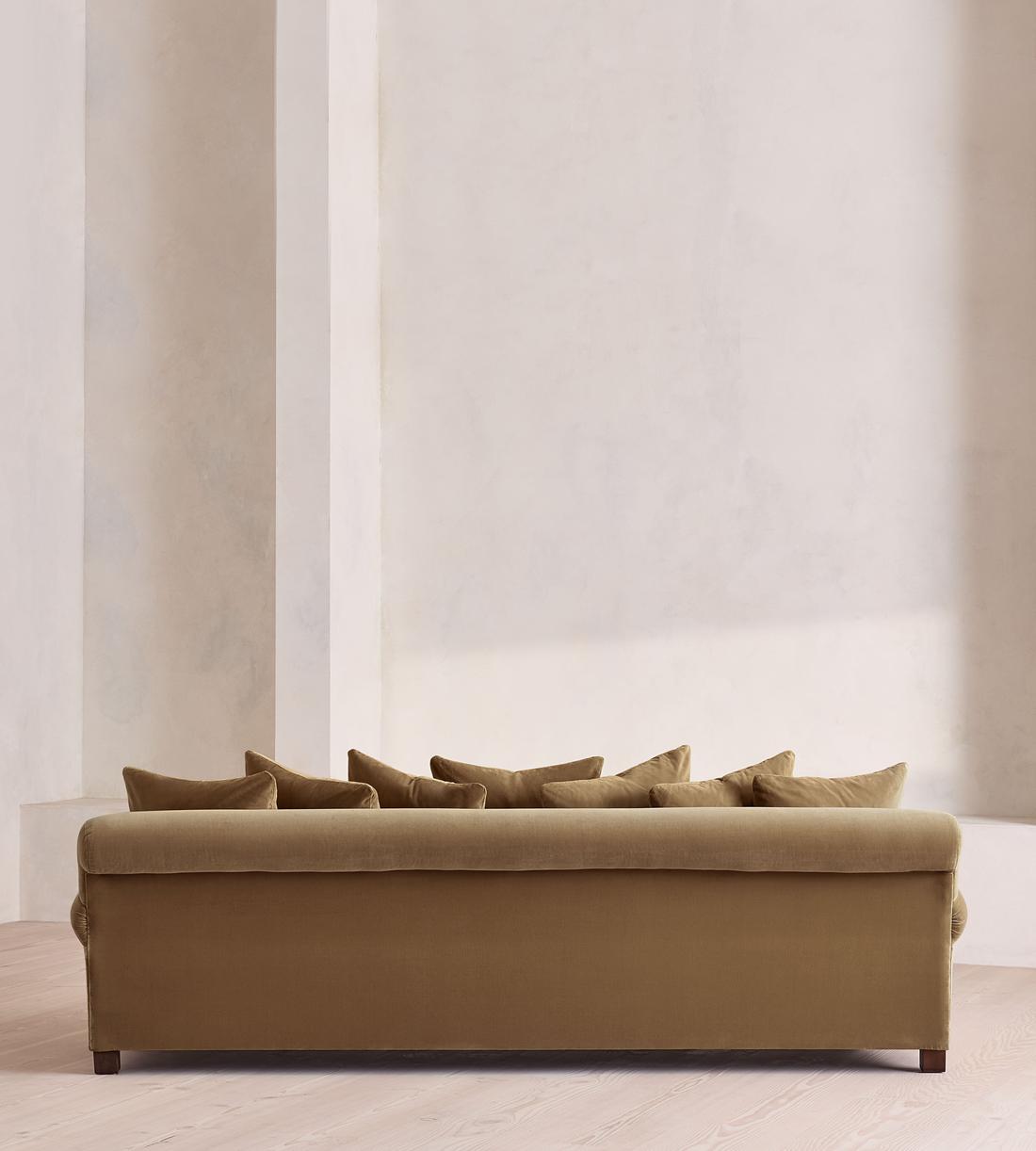 Audrey Four Seater Sofa - Velvet - Truffle - UK - Images - Image 4