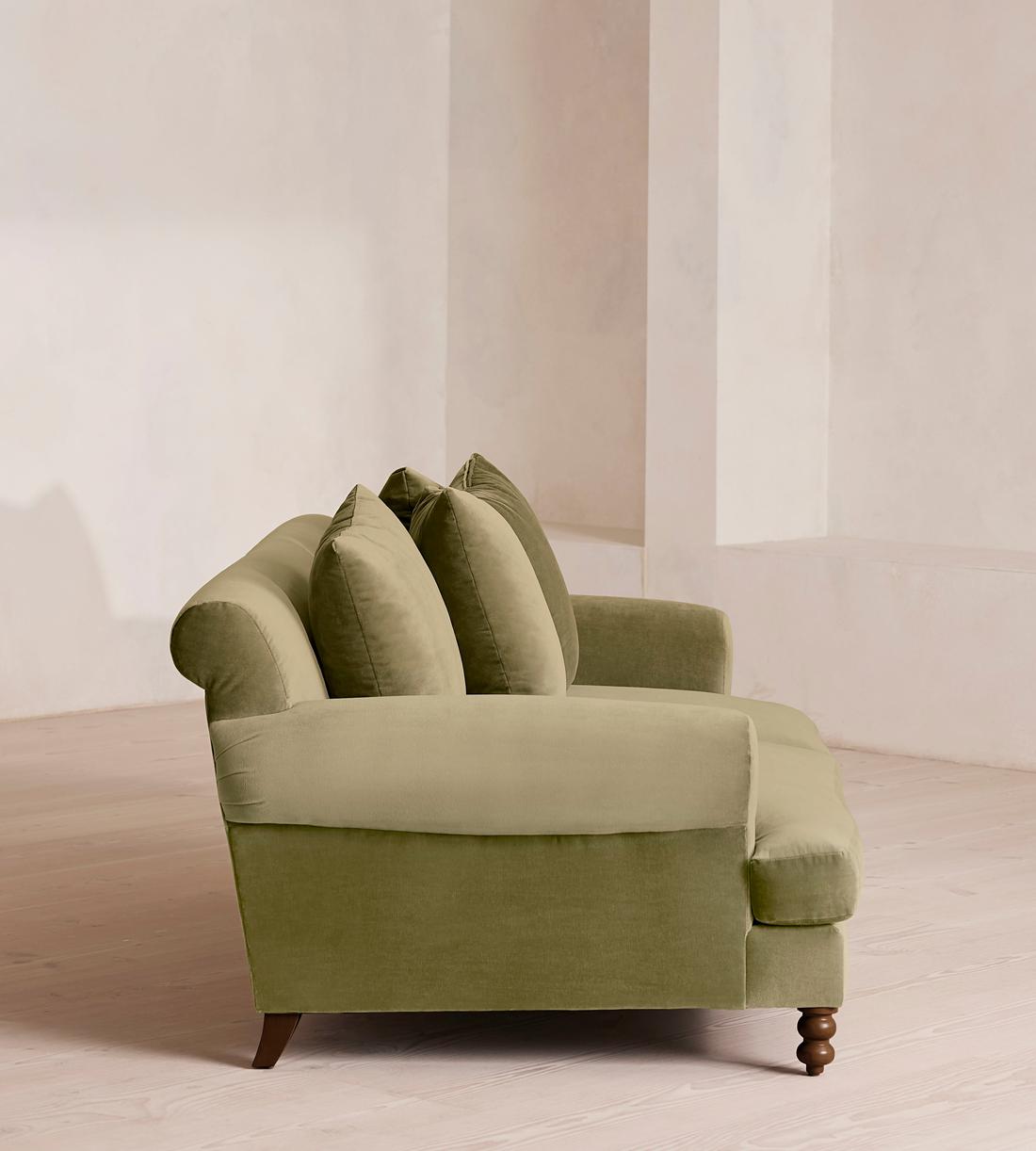 Audrey Two Seater Sofa - Velvet - Lichen - US - Images - Image 3