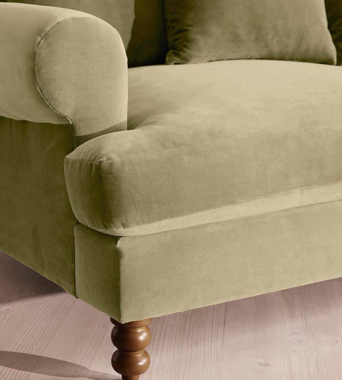 Audrey Two Seater Sofa - Velvet - Lichen - US - Images - Image 5