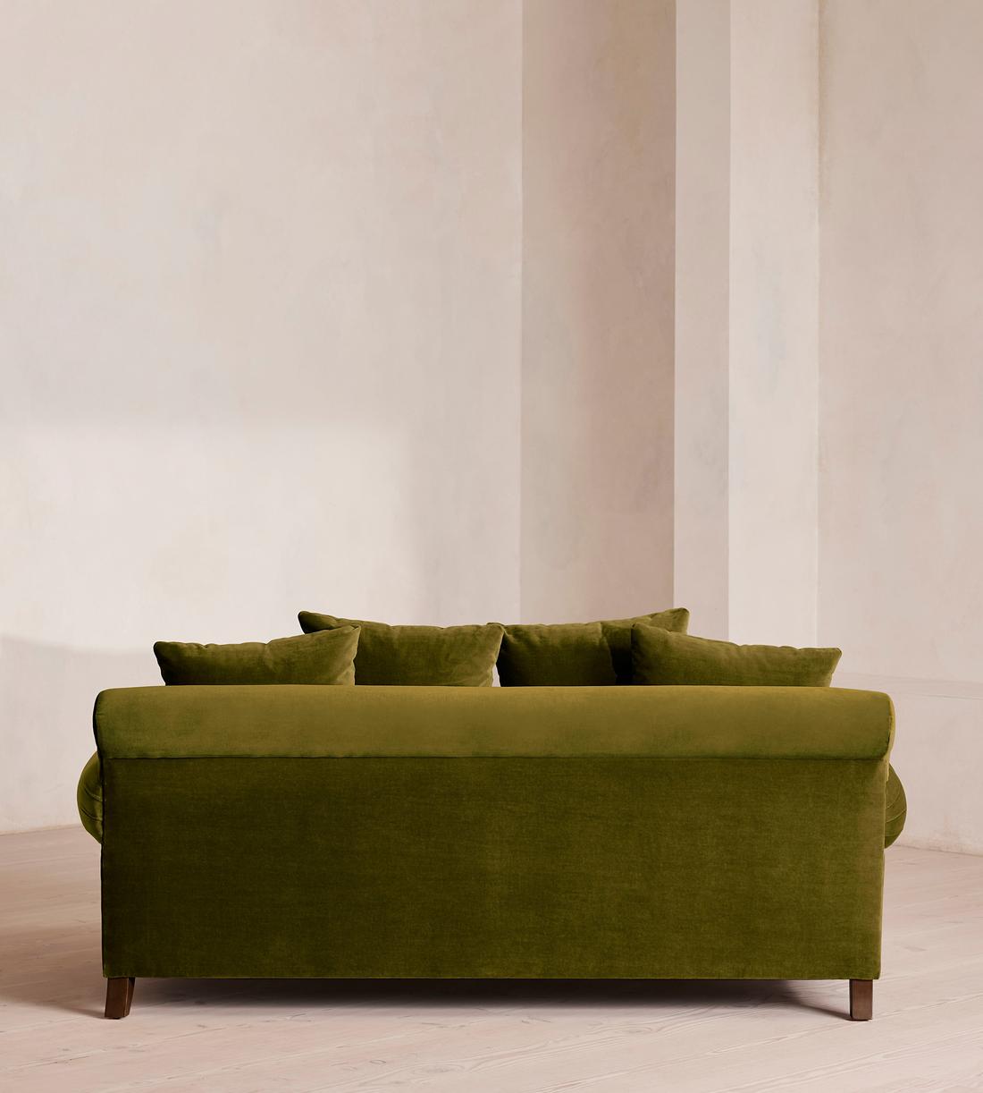 Audrey Two Seater Sofa - Velvet - Olive - US - Images - Image 4