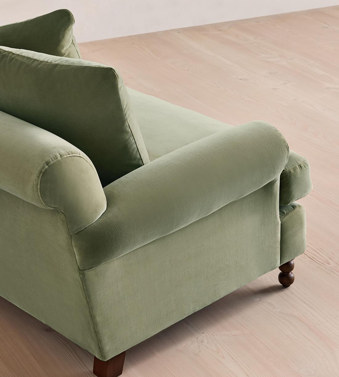 Audrey Four Seater Sofa - Velvet - Seafoam - UK - Images - Image 5