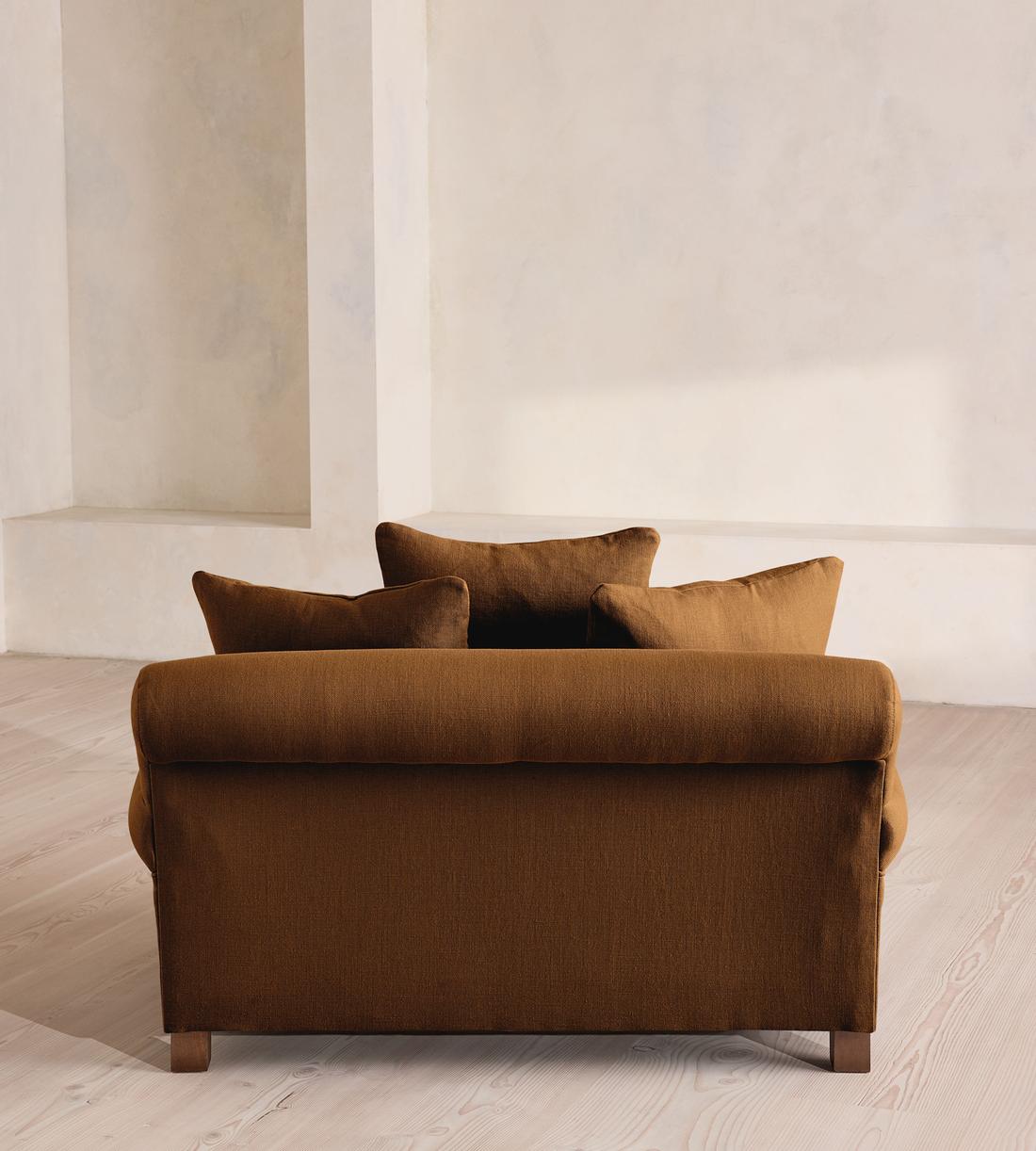 Audrey Loveseat - Linen - Terracotta - UK - Images - Image 4