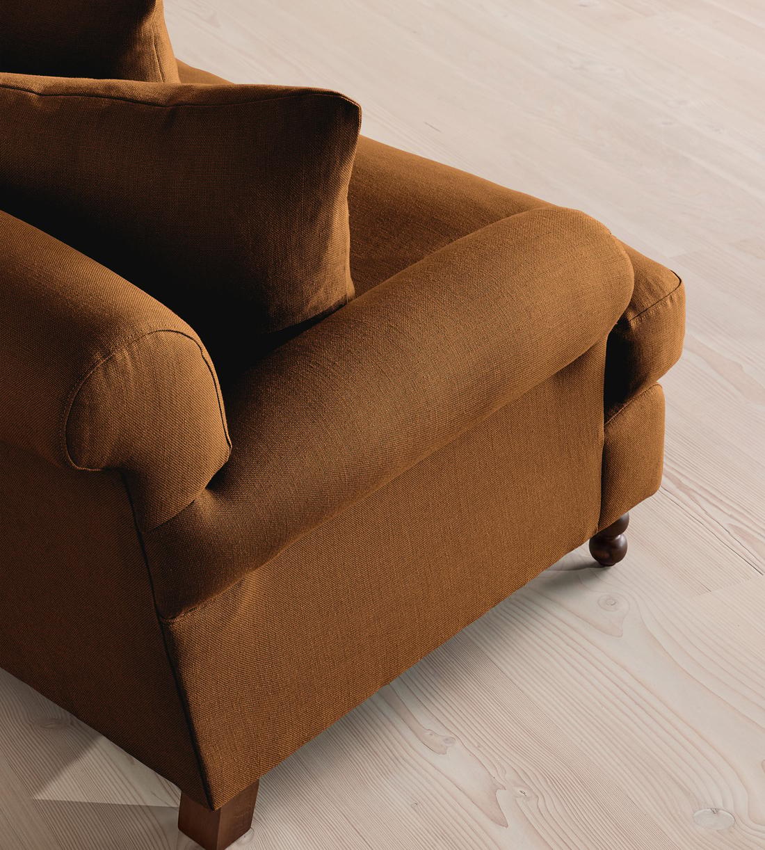 Audrey Loveseat - Linen - Terracotta - UK - Images - Image 5