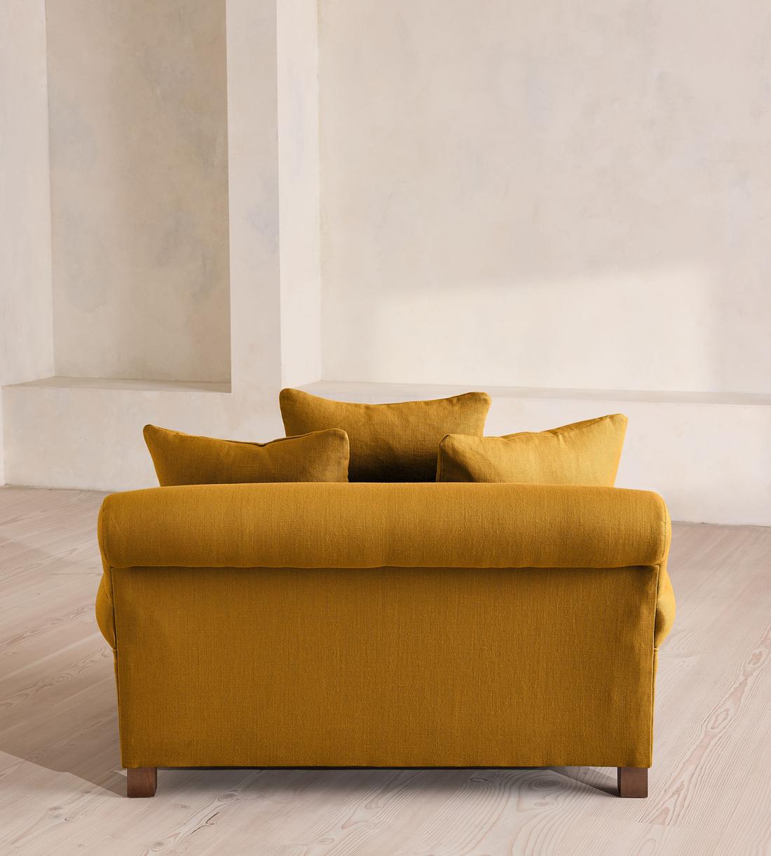 Audrey Loveseat - Linen - Turmeric - US - Images - Image 4