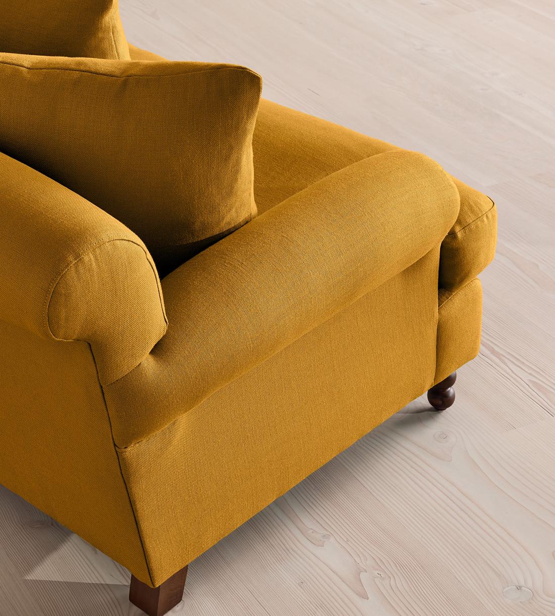 Audrey Loveseat - Linen - Turmeric - US - Images - Image 5