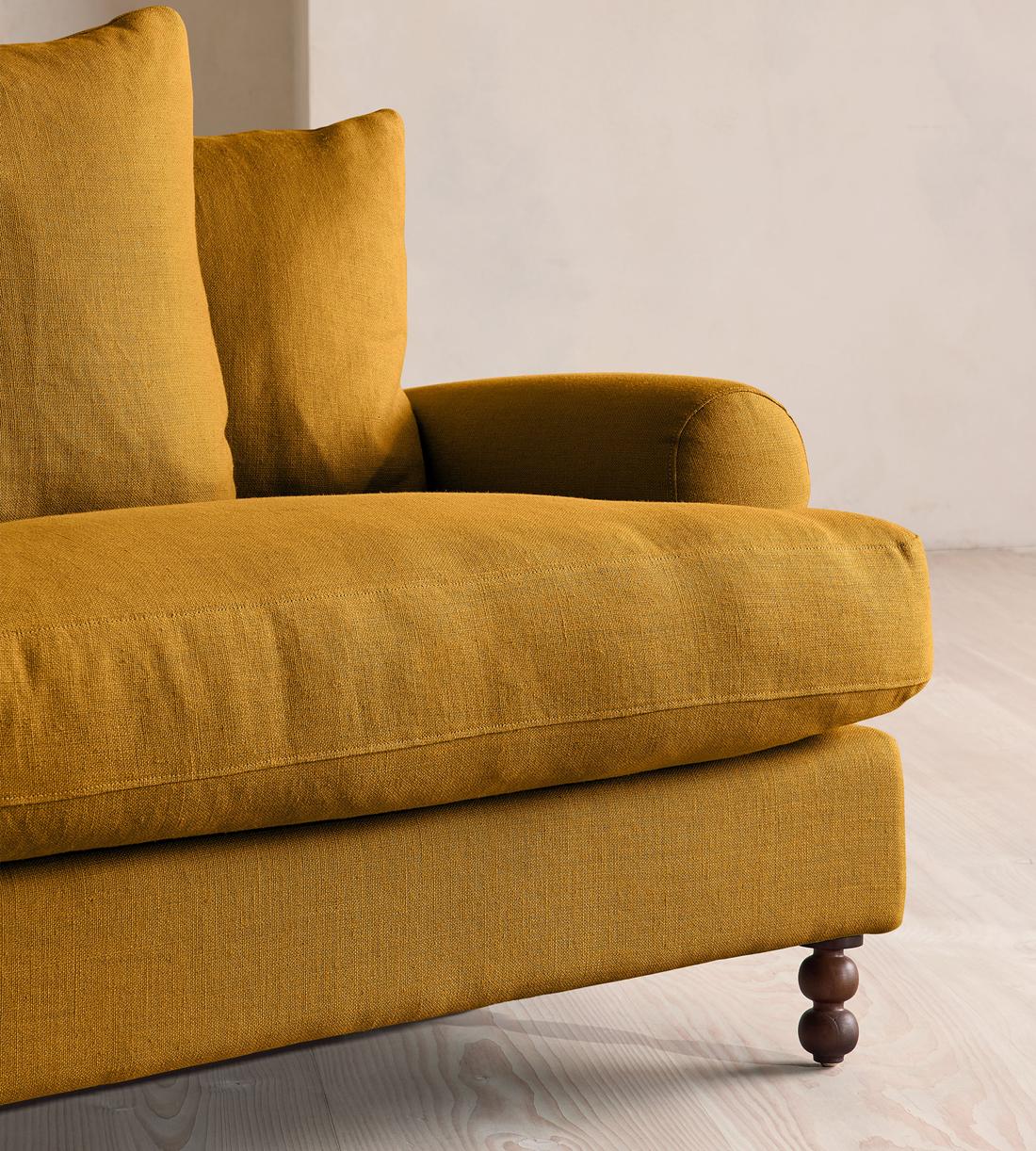 Audrey Loveseat - Linen - Turmeric - US - Images - Image 6