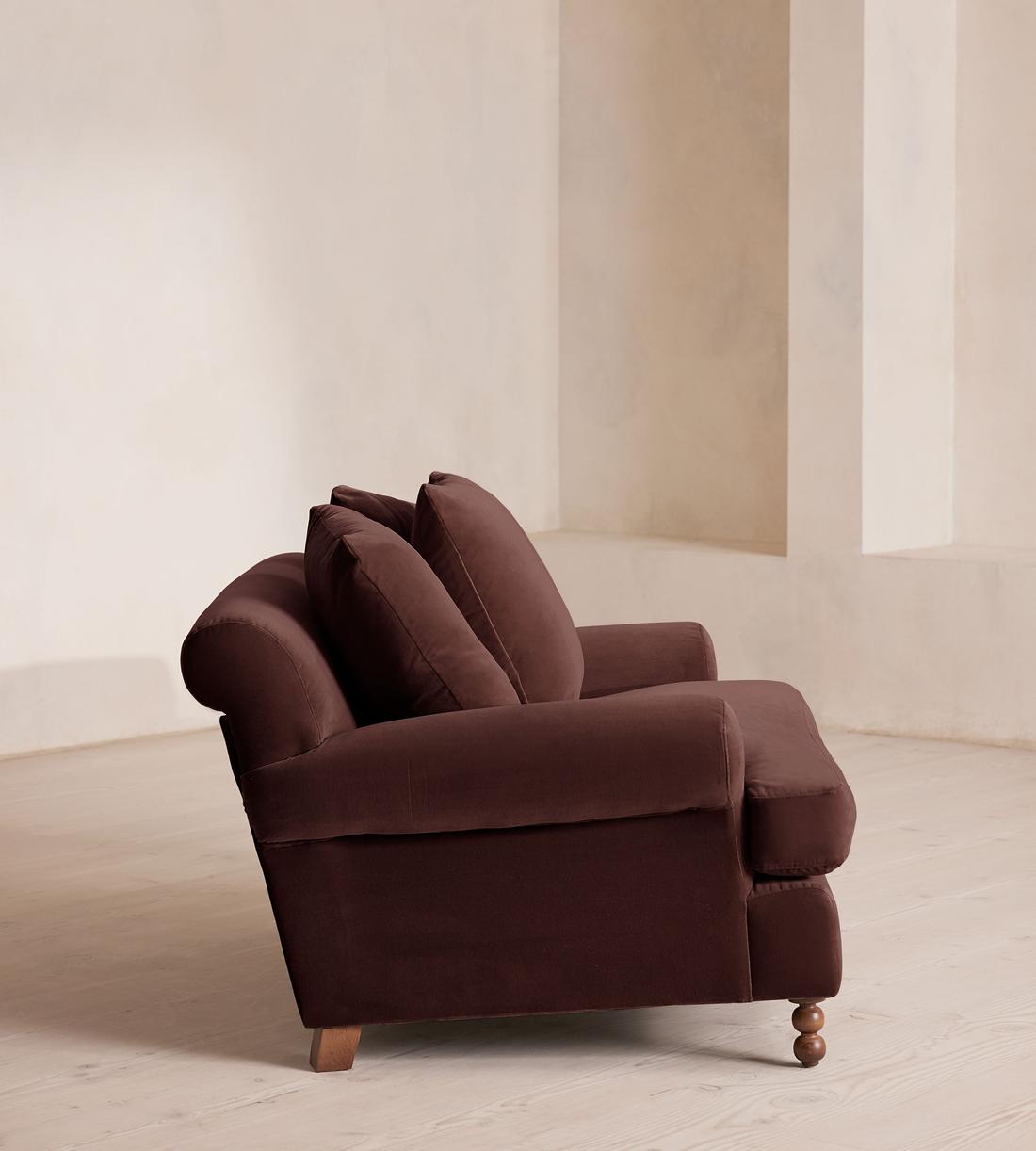Audrey Loveseat - Velvet - Aubergine - UK - Images - Image 3