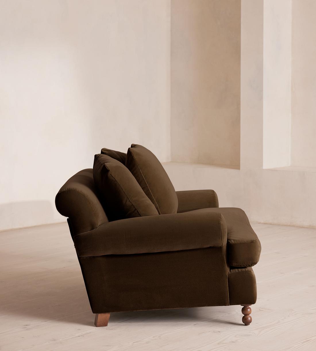 Audrey Loveseat - Sofa - Velvet - Chocolate - US - Images - Image 3