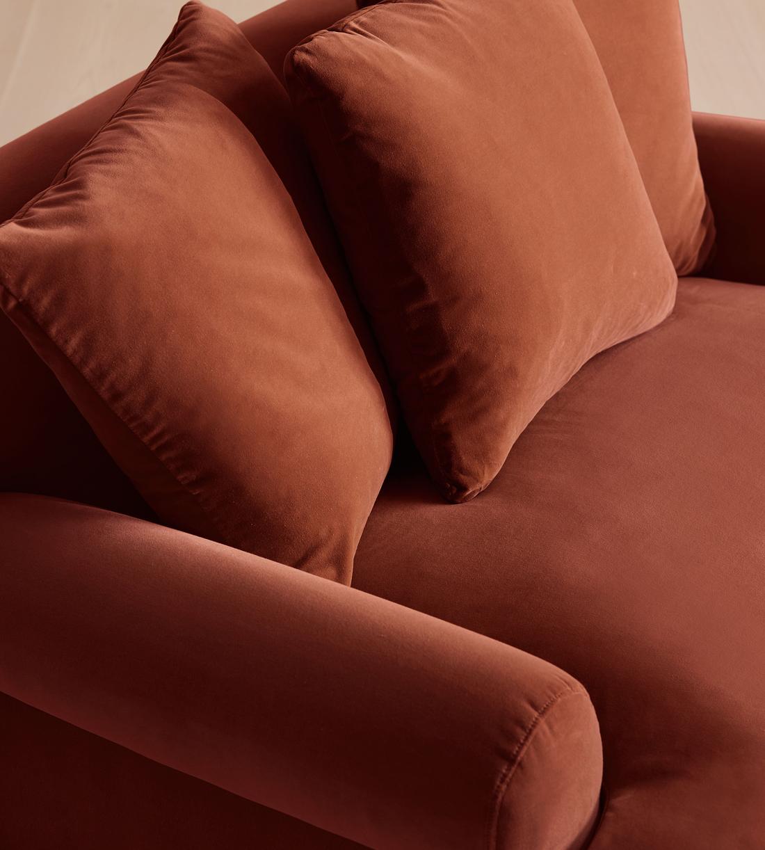Audrey Loveseat - Velvet Rust - Images - Image 6