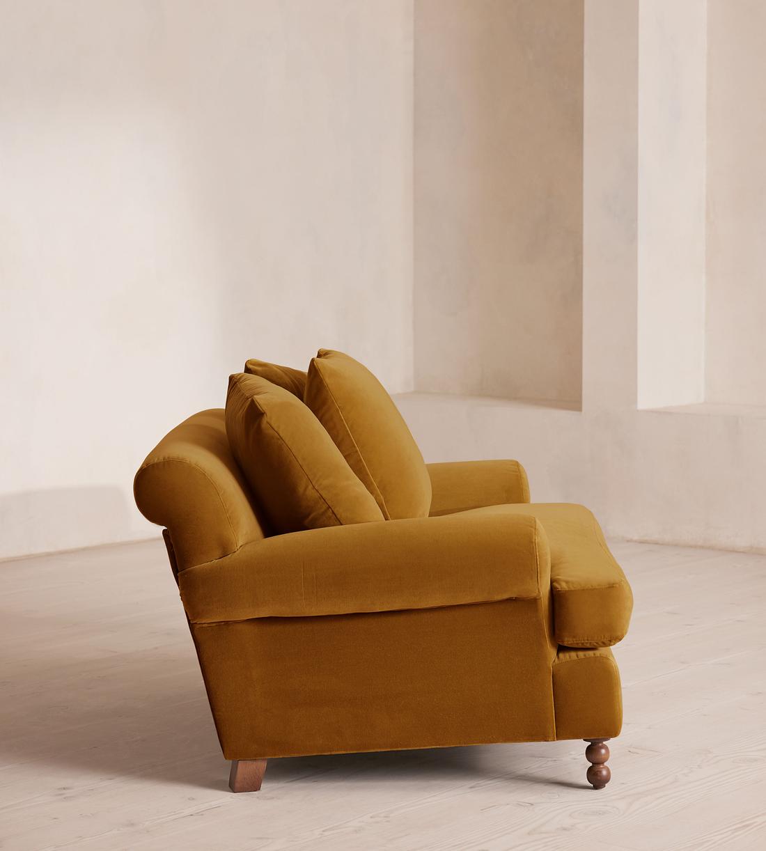 Audrey Loveseat - Velvet - Mustard - Images - Image 4