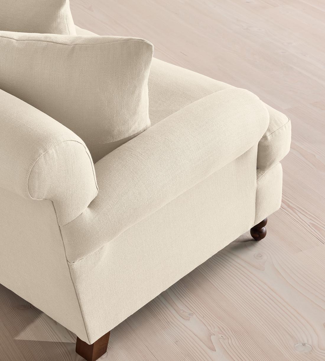 Audrey Loveseat - Linen - Bisque - Images - Image 5