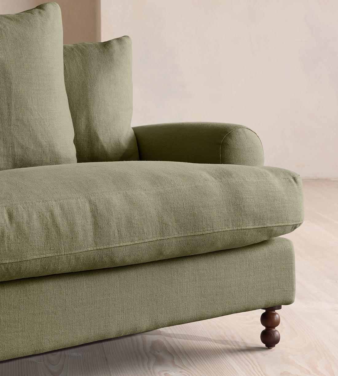 Audrey Loveseat - Linen - Sage - Images - Image 6