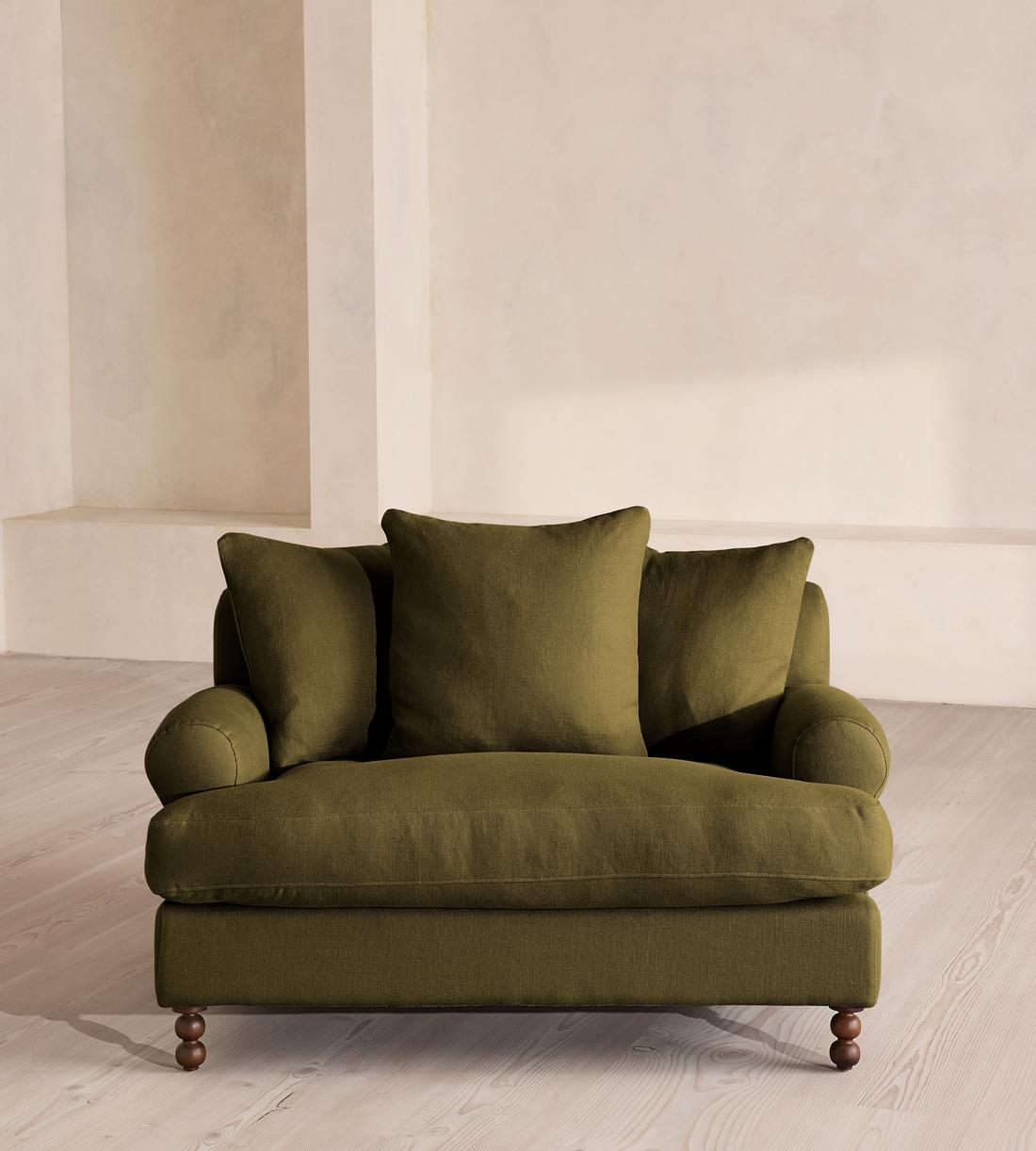 Audrey Loveseat - Linen - Olive - US - Listing - Image 2