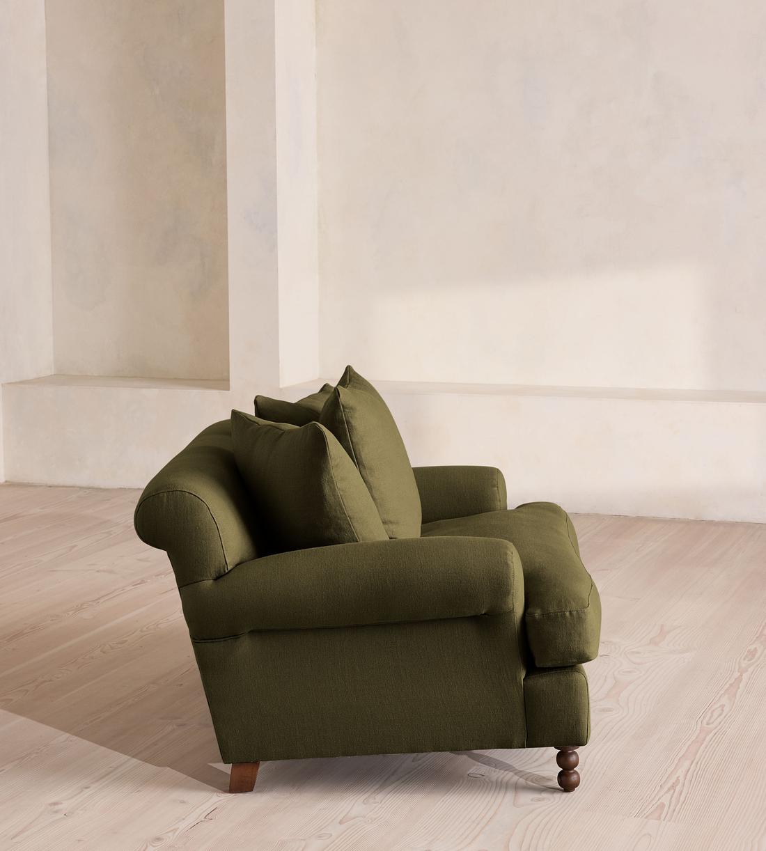 Audrey Loveseat - Linen - Olive - US - Images - Image 3
