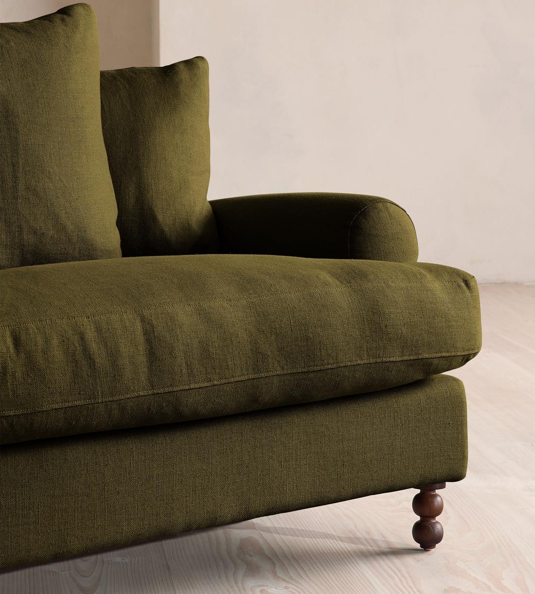 Audrey Loveseat - Linen - Olive - US - Images - Image 5