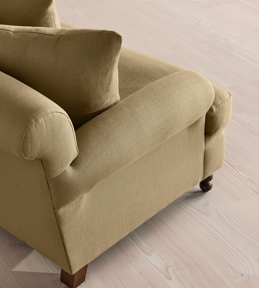 Audrey Loveseat - Linen - Wheat - Images - Image 5