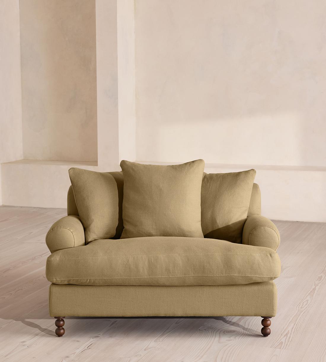 Audrey Loveseat - Linen - Wheat - US - Listing - Image 2
