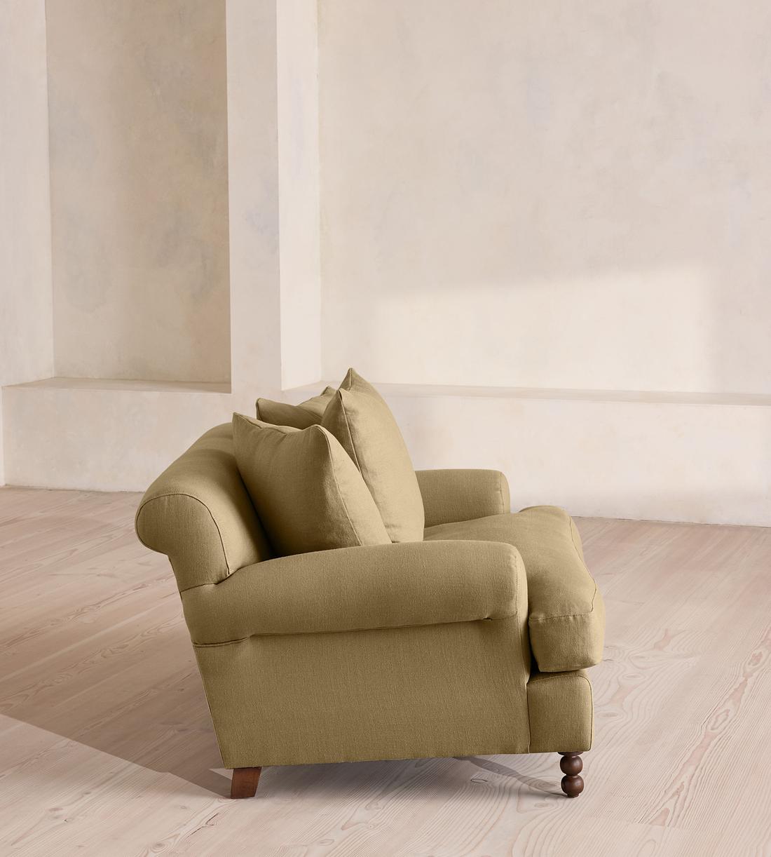 Audrey Loveseat - Linen - Wheat - US - Images - Image 3