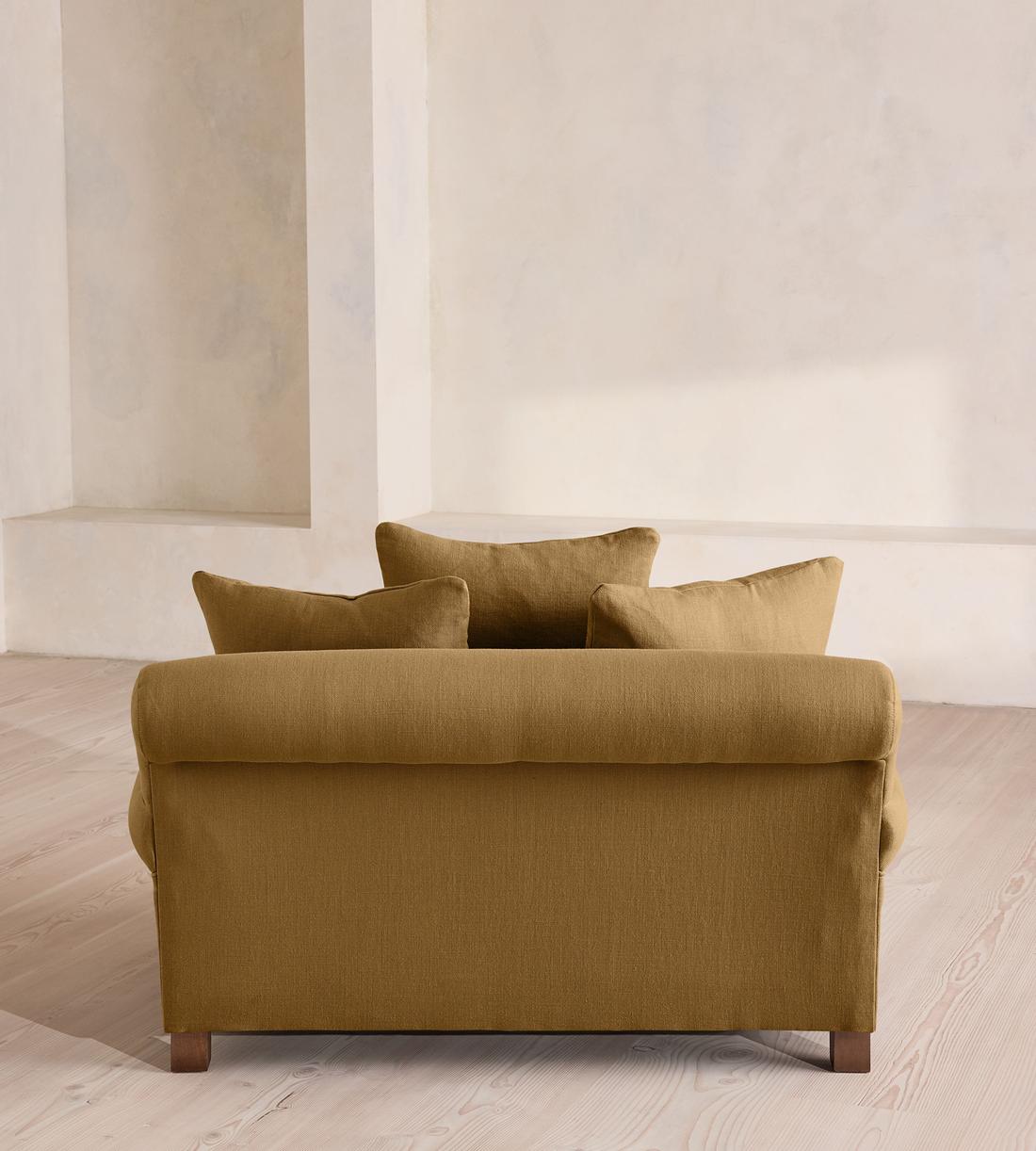 Audrey Loveseat - Linen - Ochre - US - Images - Image 4