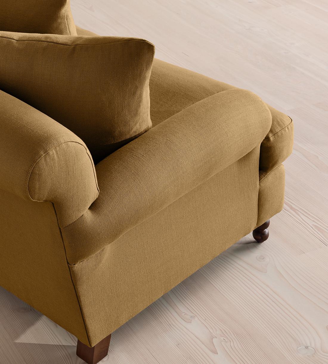 Audrey Loveseat - Linen - Ochre - US - Images - Image 5