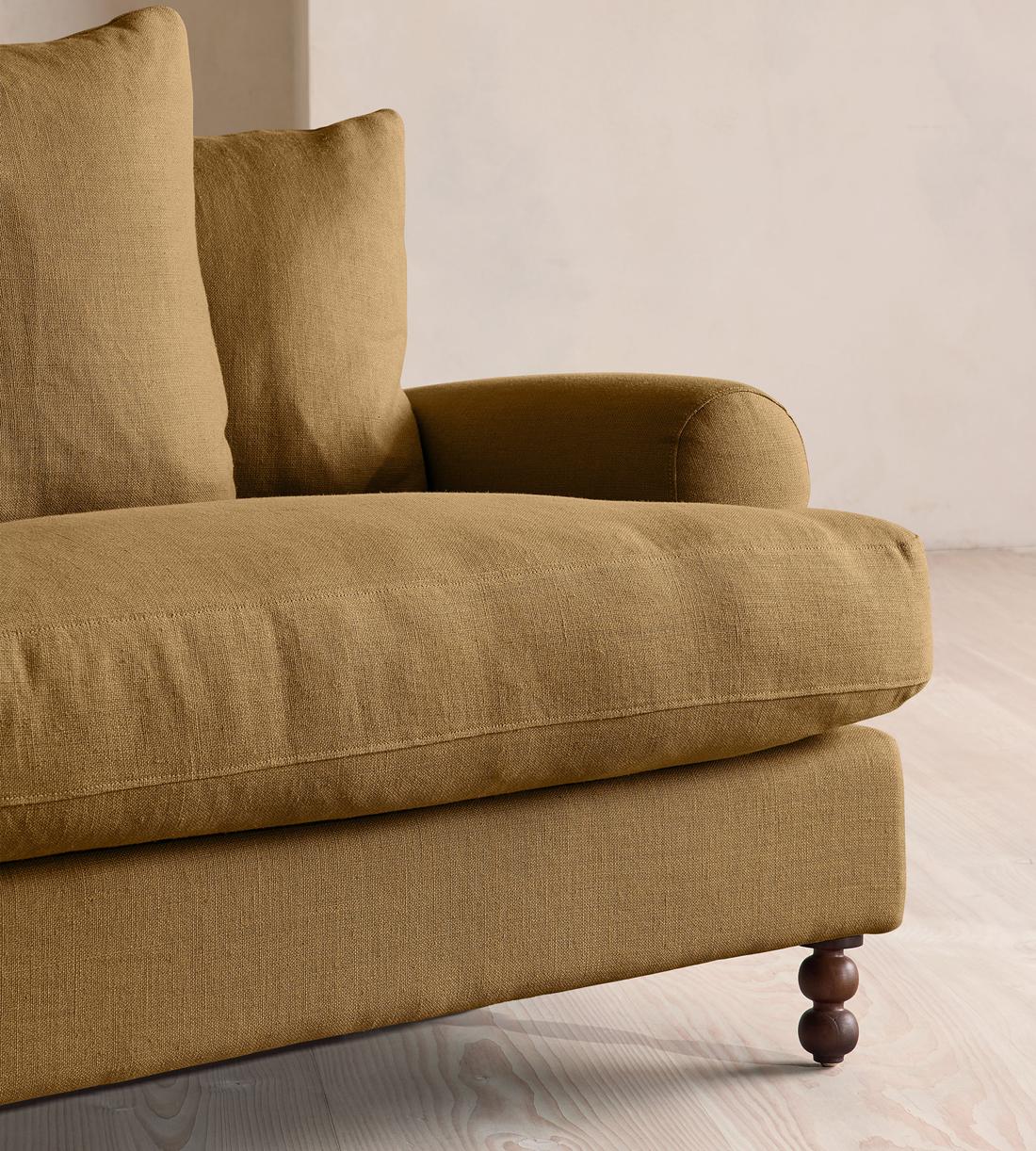 Audrey Loveseat - Linen - Ochre - US - Images - Image 6