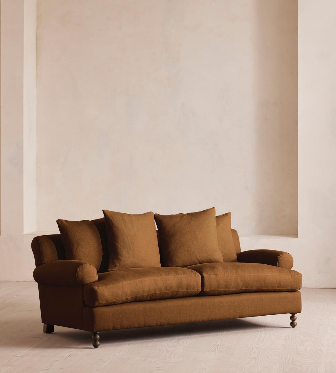 Audrey Two Seater - Sofa - Linen - Terracotta - US - Listing - Image 2