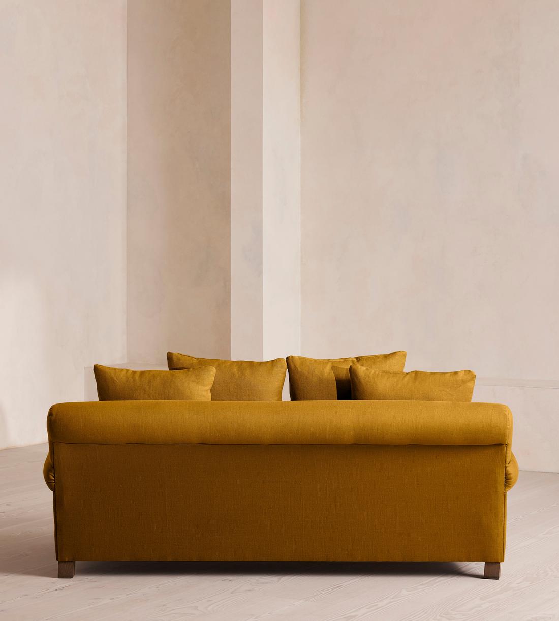 Audrey Two Seater - Sofa - Linen - Turmeric - US - Images - Image 4