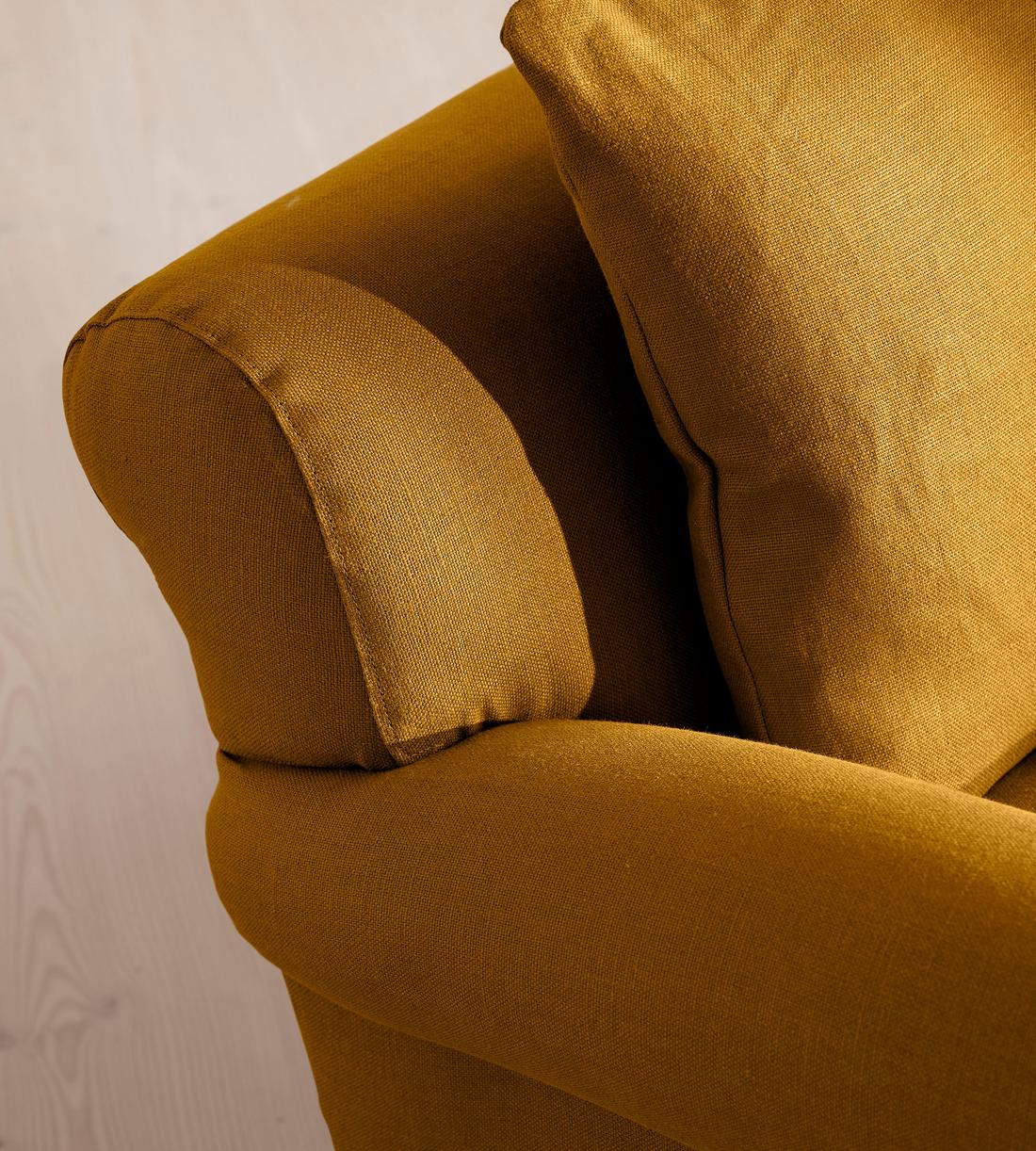 Audrey Two Seater - Sofa - Linen - Turmeric - US - Images - Image 5