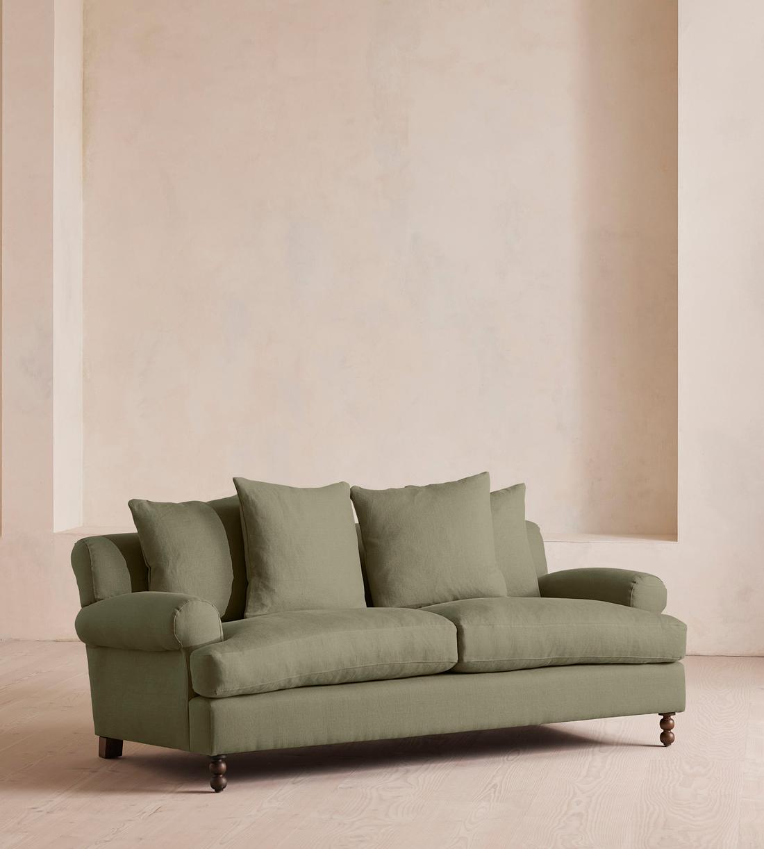 Audrey Two Seater - Sofa - Linen - Sage - Listing - Image 2