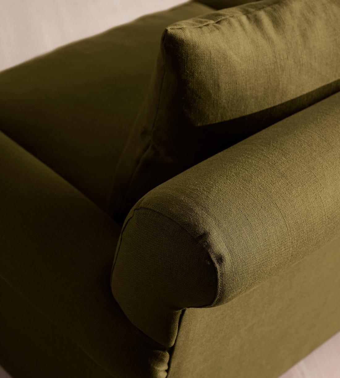 Audrey Two Seater - Sofa - Linen - Olive - US - Images - Image 6