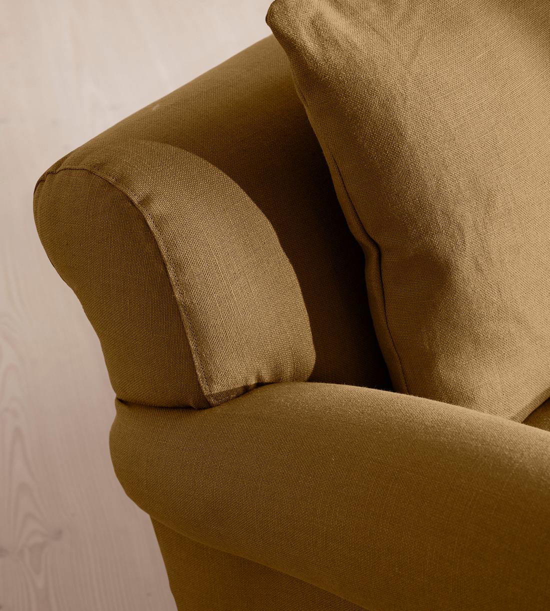 Audrey Two Seater - Sofa - Linen - Ochre - US - Images - Image 5