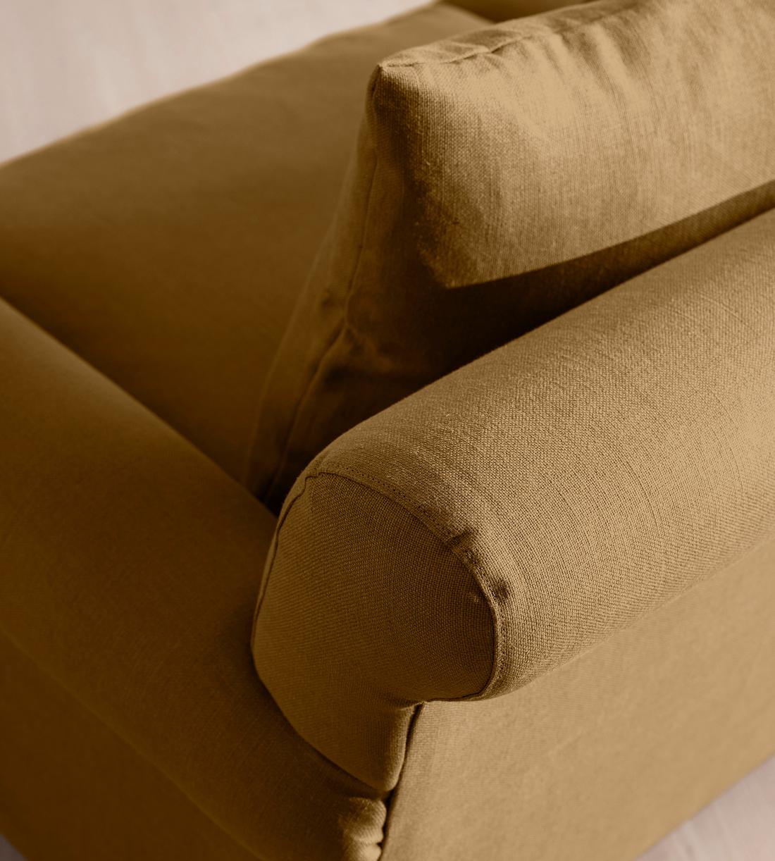 Audrey Two Seater - Sofa - Linen - Ochre - US - Images - Image 6