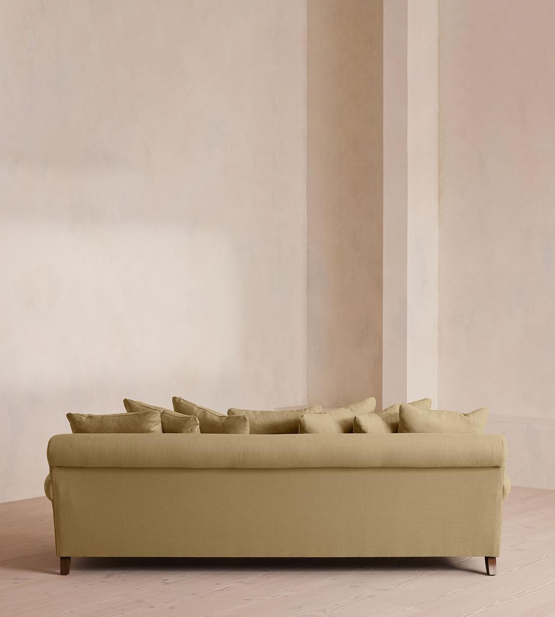 Audrey Four Seater Sofa - Linen - Wheat - US - Images - Image 4