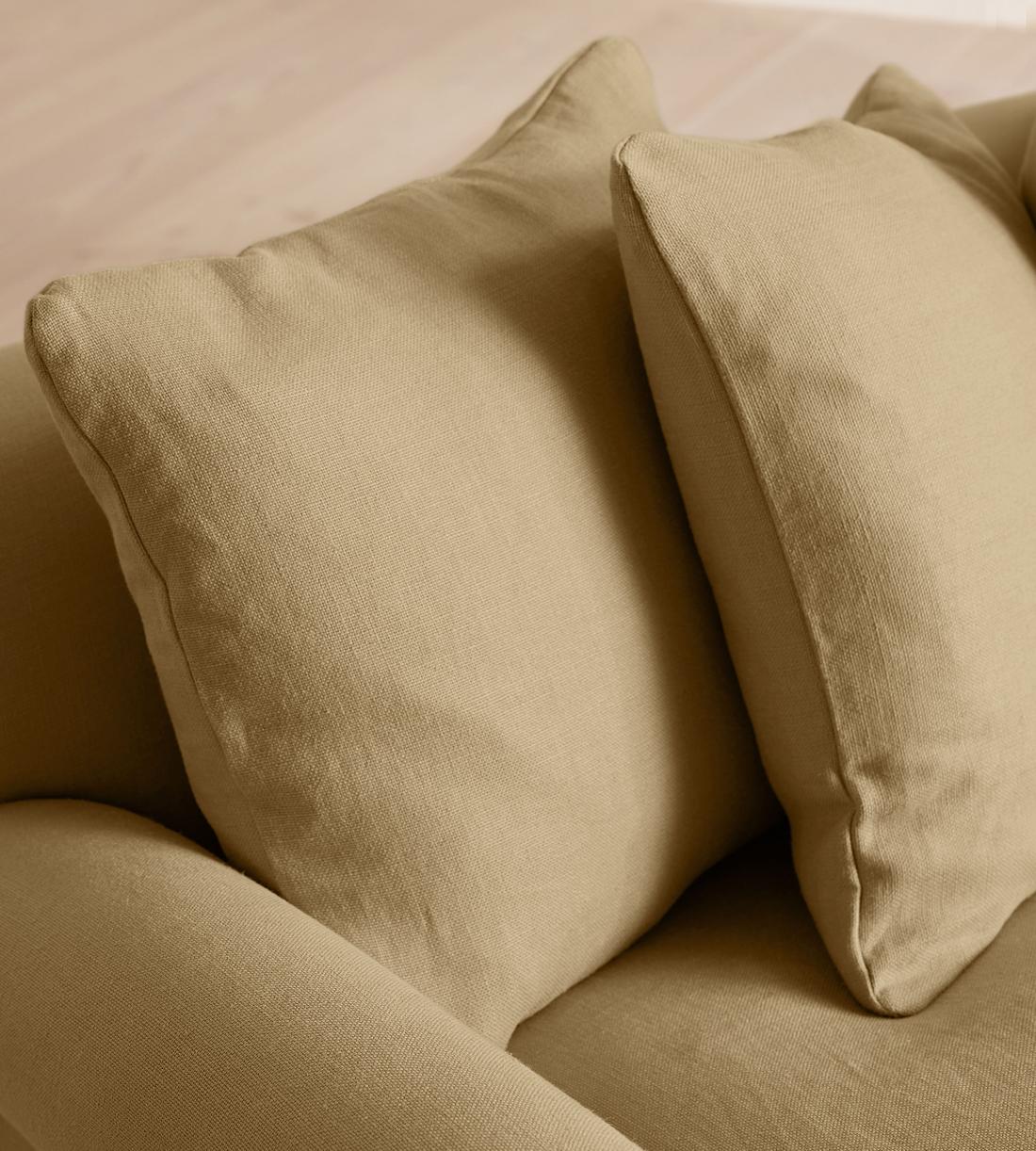 Audrey Four Seater Sofa - Linen - Wheat - US - Images - Image 5