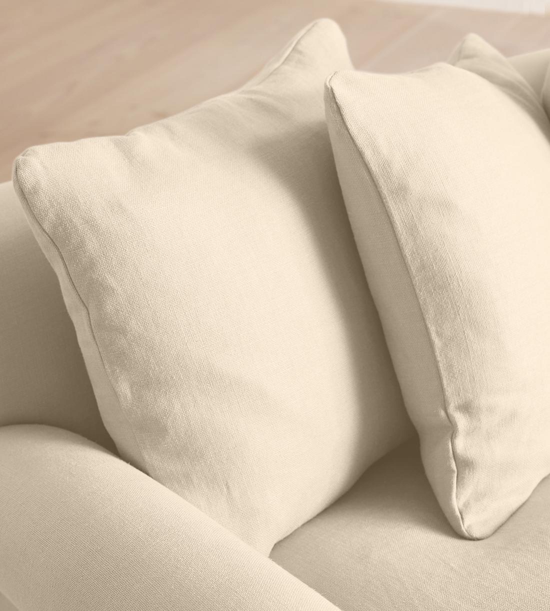 Audrey Four Seater Sofa - Linen - Bisque - Images - Image 6
