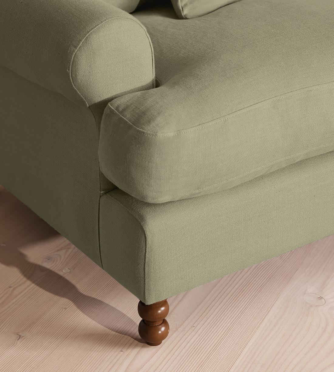 Audrey Four Seater Sofa - Linen - Sage - US - Images - Image 5