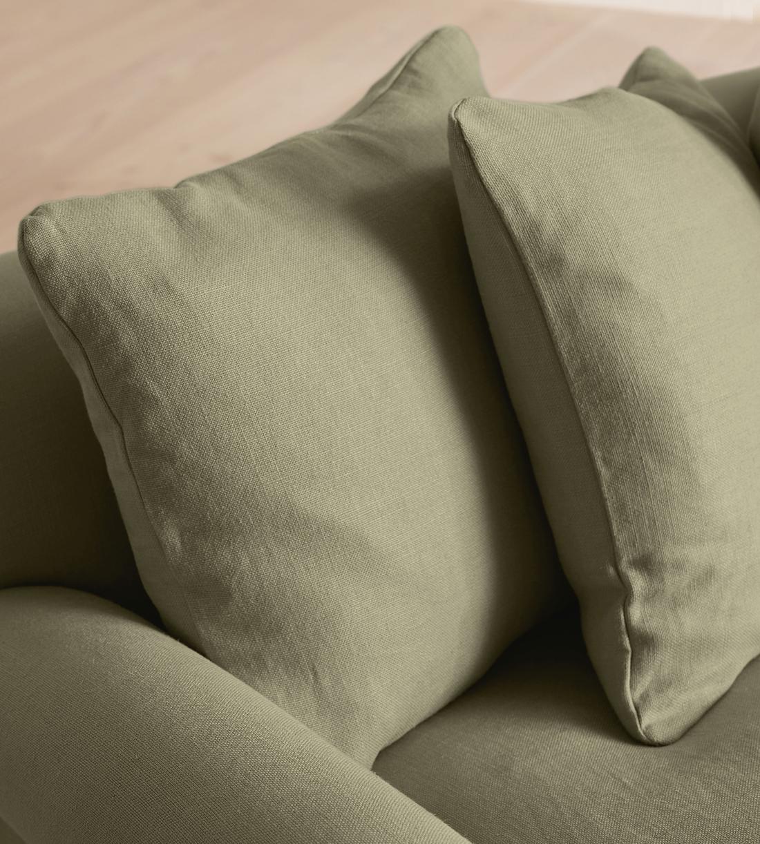 Audrey Four Seater Sofa - Linen - Sage - US - Images - Image 5