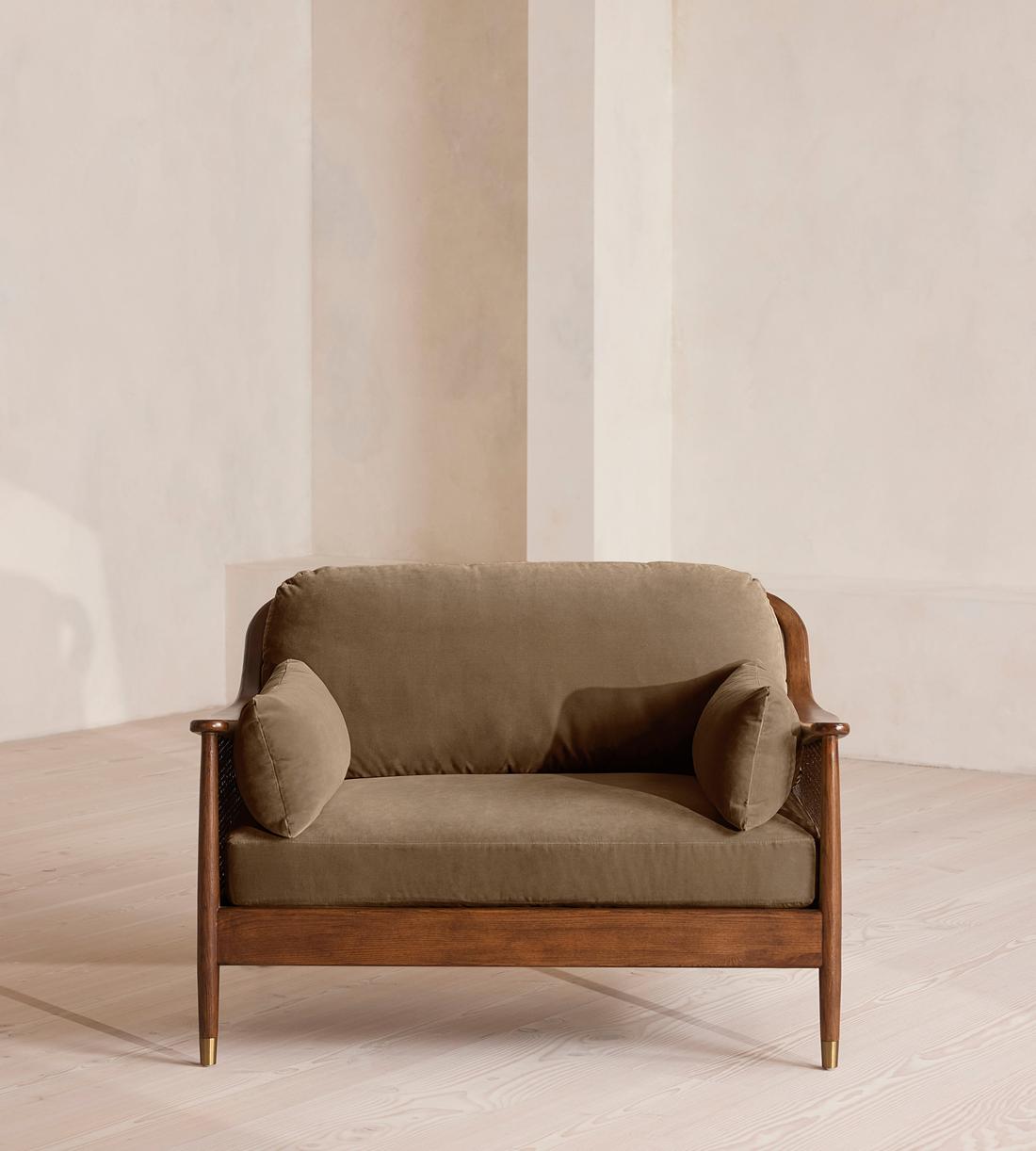Atlanta Loveseat - Velvet - Truffle - UK - Listing - Image 2