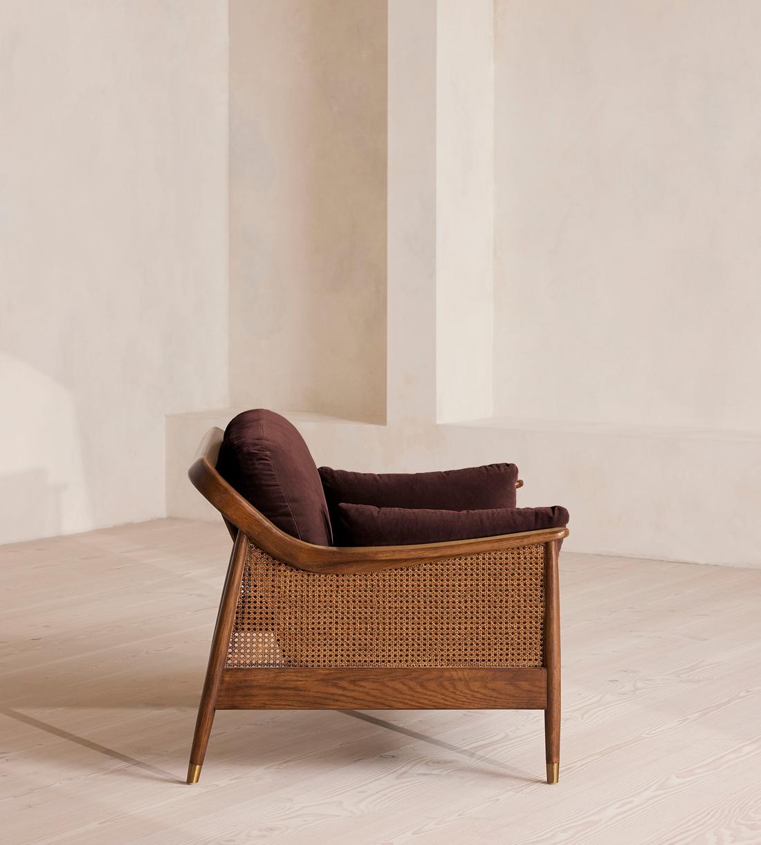 Atlanta Loveseat - Velvet - Aubergine - UK - Images - Image 3