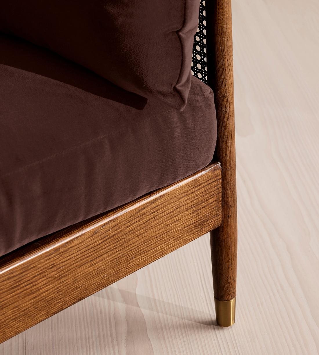 Atlanta Loveseat - Velvet - Aubergine - UK - Images - Image 5